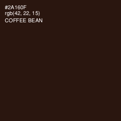 #2A160F - Coffee Bean Color Image